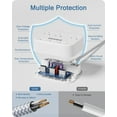 thumbnail image 6 of LENCENT 2-Prong Power Strip with USB, 6.6ft Extension Cord, Surge Protector, 3 Outlets & 3 USB, Wall-Mountable, 6 of 9