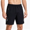 thumbnail image 2 of Besolor Men's Plus Size Running Shorts Wide Leg Lightweight Thin Quick Dry Athletic Workout Elastic Waist Drawstring Shorts with Zipper Pockets(5X-Large,Dark Blue), 2 of 5