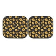 thumbnail image 5 of Lsque Royal Blue Plaid Sunflower 2 PCS Windshield Sun Shade | CarFoldable Window Covers | Car Accessories Reflect UV for Universal Cars SUV Truck | Medium, 5 of 7