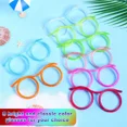 thumbnail image 3 of Zyler - Silly Straw Glasses Bendy Novelty Flexible Drinking Bar Kid Party Game Toy Party, 3 of 6