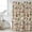 Tan, variant on Tan Coffee Shower Curtain, Waterproof Shower Curtains for Bathroom, Vintage Latte Cafe Books Leaves Flowers Theme Washable Fabric Bathtub Curtain Set Bath Decor with 12 Hooks Standard 72"x72"