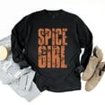 thumbnail image 3 of Spice Girl Block Distressed - Women's Garment Dyed Long Sleeve Graphic T-Shirt, 3 of 10