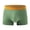 Green, variant on ZenCart Men Boxer Underwear Elastic Mid-rise Tight Cut High Elasticity Shorts Panties Patchwork Color U-Convex Breathable Panties