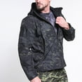 thumbnail image 2 of IROINNID Men's Hoodie Storm Jacket Long Sleeve Camoflage Loose Warm Fleece Waterproof Soft Outdoor Weather Coat, 2 of 7