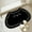 Black, variant on Qiopertar Cute Kittens Diatomaceous Earth Bath Mat, Fast Drying Non-Slip Bathroom Rug, Cats Shaped Absorbent Floor Mat for Kitchen Sink Shower Entrance