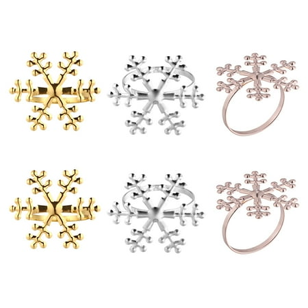 

6pcs Festival Napkin Clasp Napkin Buckle Christmas Dining Table Decoration
