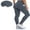Blue Gray, variant on Charmo Women Thermal Fleece Lined Leggings with Pockets High Waist Winter Warm Pants