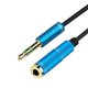 thumbnail image 4 of Gwong Electrónica 1/2 / 3M Macho a hembra 3.5mm Audio AUX Auriculares Cable de cable Cable estéreo, 4 of 6