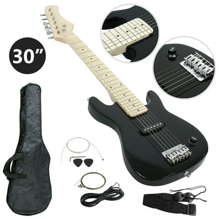 Electric Guitar Beginner Kits - Zeny 30'' Electric Guitar Set Beginner Kits for Kids with Gig Bag,Cable,Strap (Black)