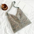 thumbnail image 4 of Women Glitter Sequins PU Leather Shoulder Bag Armpit Bag Top-handle Bag, 4 of 6