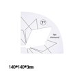 thumbnail image 1 of BUYISI Quilting Templates Sewing Ruler Quilting Frame 1 * 1 Pc Ergonomic Grip 12#, 1 of 4