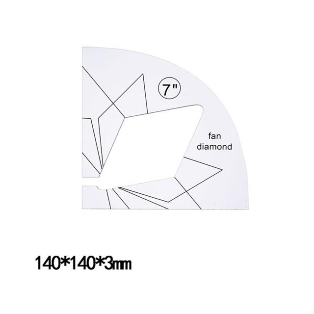 BUYISI Gabarits de Courtepointe Règle de Couture Cadre de Courtepointe 1 * 1 Pce Prise Ergonomique 12#