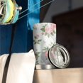 thumbnail image 3 of 20 Oz Pioneer Flower Coffee Tumbler Double Wall Insulated Stainless Steel Water Bottle | Metal Reusable Thermoses Flask with Cup Cap | Leak & Sweat Proof with Anti-Dust Lid, 3 of 7
