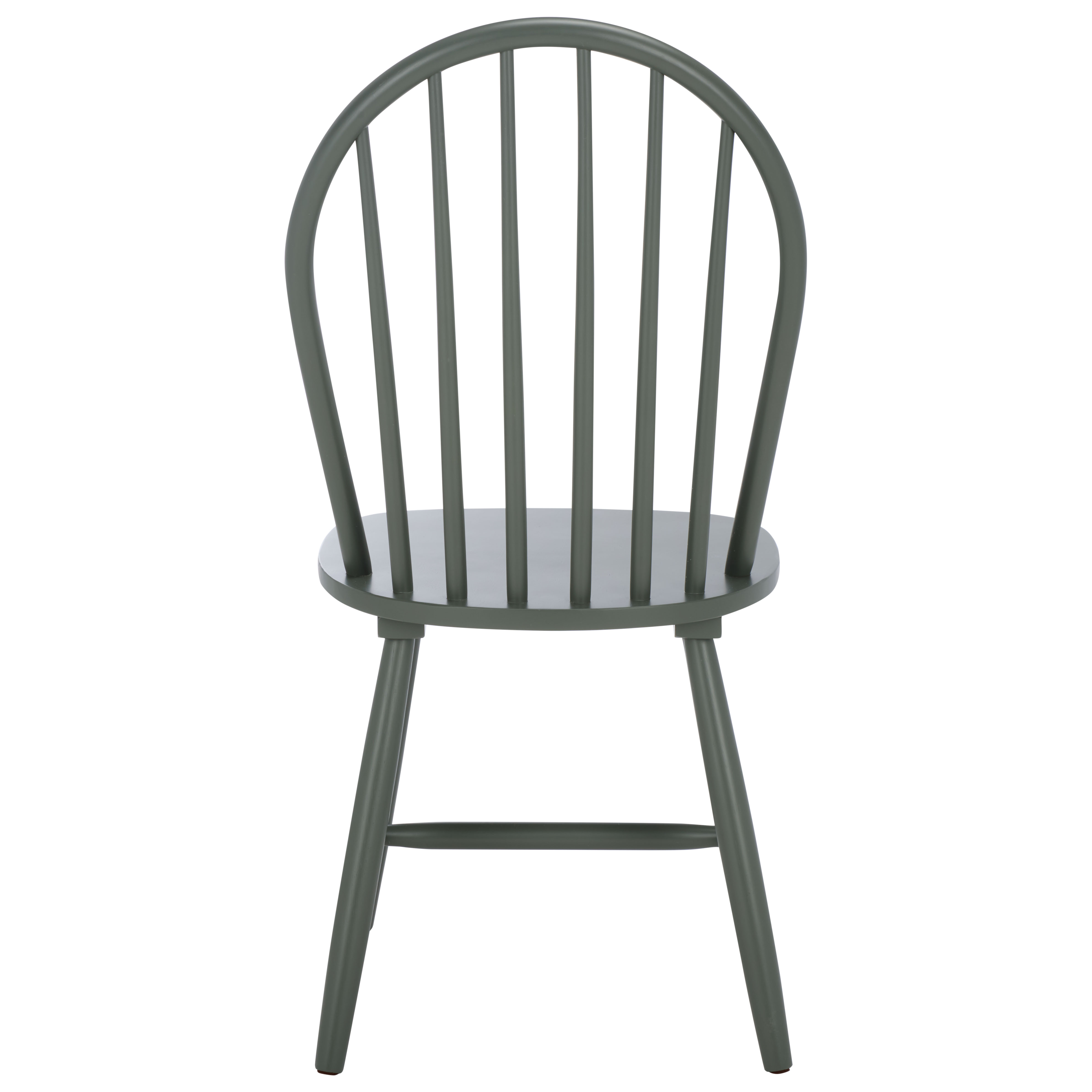 Safavieh Omaha Modern Wood Dining Side Chairs, Dark Green (Set of 2)