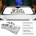 thumbnail image 5 of Disketp Windshield Sun Shade, Car Sun Shade For Front Window Hello Sweet Summer Sunshades Sun Visor Protector Blocks Uv Rays Foldable, 5 of 9