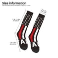 thumbnail image 2 of Fuzoiu USA Flag Cross Print Adult Stockings,Crew Socks,Unisex Fashion Socks, Casual Sports Socks,Comfortable Crew Socks for Everyday Wear and Sports, 2 of 6