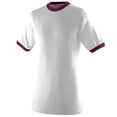thumbnail image 2 of Augusta Sportswear White/ Maroon 1691 2XL, 2 of 2