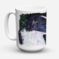 Carolines Treasures SS8490CM15 Starry Night Border Collie Coffee Mug 15 oz 15 ounce multicolor