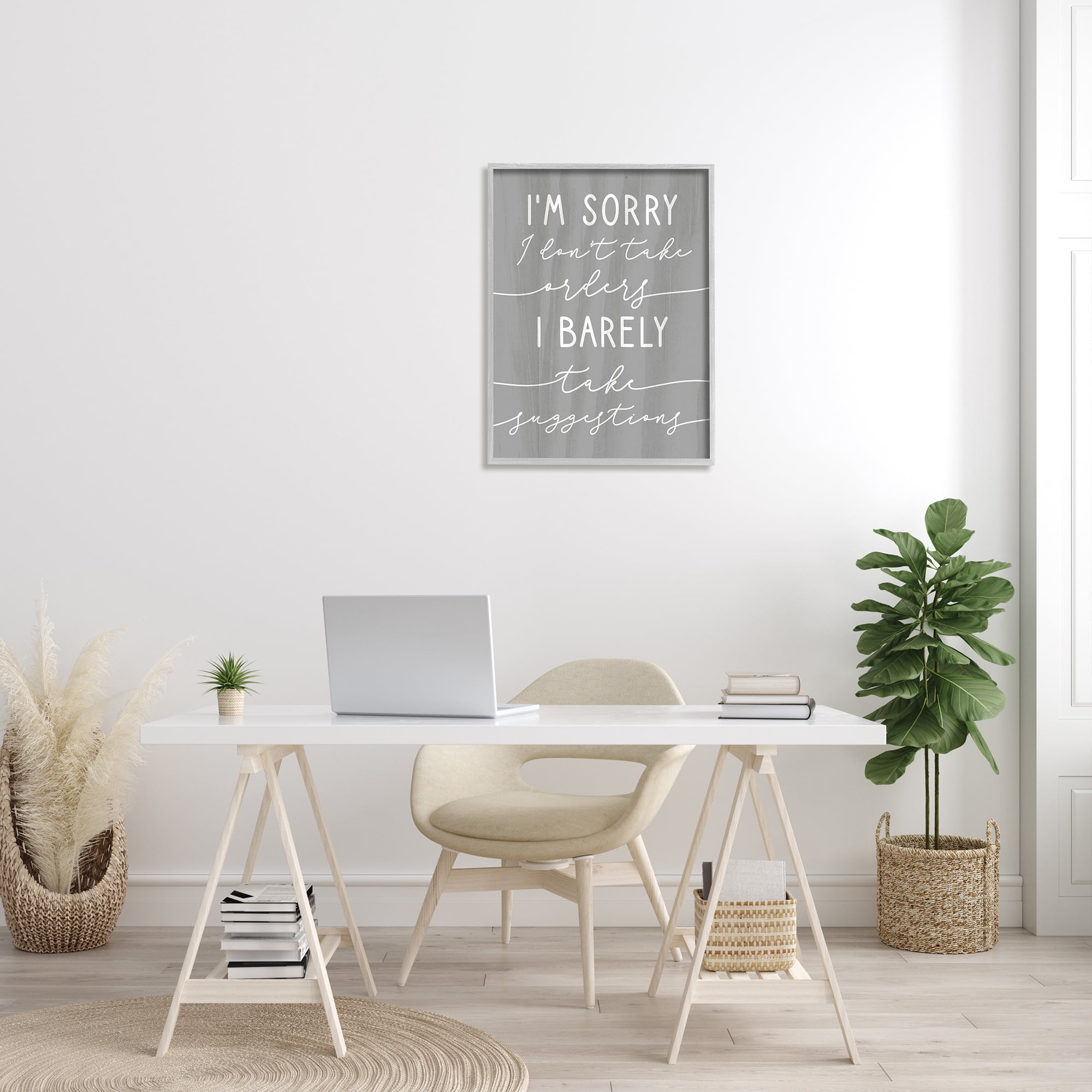 Stupell Indtries Sorry I Don't Take Orders Phrase Funny Sassy,24 x 30,Design by Daphne Polselli