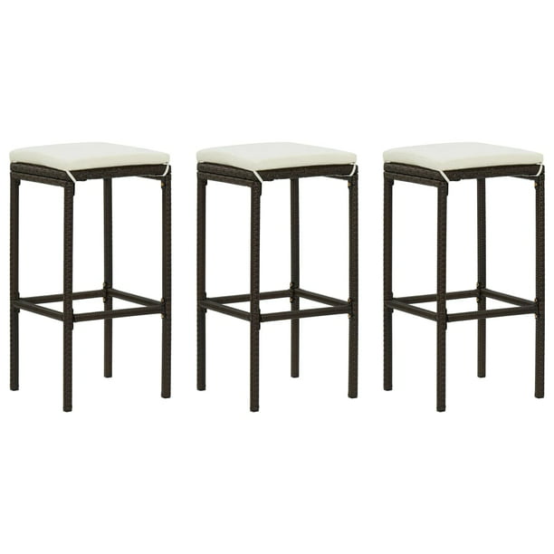 30 Inch Metal Bar Stools With Cushions, White Metal Bar Stools Set Of 3