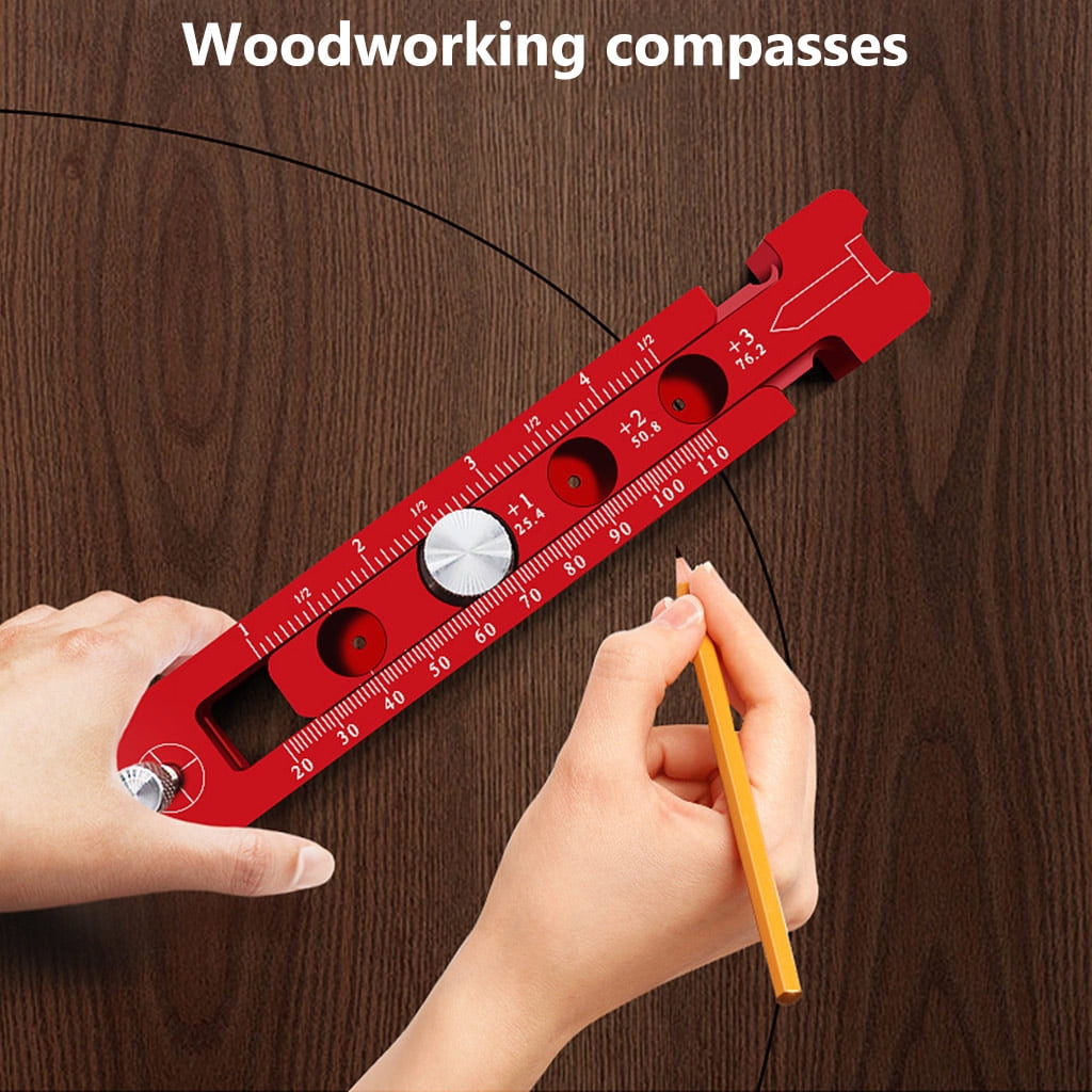 MOMOJIA Aluminum Woodworking Drawing Compass Drawing Circle Artifact1mper1a1Metric