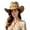 Khaki, variant on Sun Protective Wide Brim Panama Hat for Summer Denim Hat with Solid Color Casual Beach Sun Hat for Outdoor Adventures Mens Boating Hats