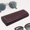 thumbnail image 6 of FITYLE Eyeglasses Box Eyewear Display Lightweight Storage Organizer Easy to Clean Multiuse PU Leather Glasses Case Sunglasses Holder Coffee, 6 of 10