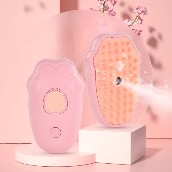 ACDANC Pet Spray Comb for Cats and Dogs Hair Removal, Massage Cleaning Brush with Built-in Sprayer, Portable, Easy to Use, Battery Operated