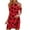 Red, variant on Ichuanyi Dresses for Women 2022, Fall Clearance Women Sexy Fashion Short Sleeve Printed Off Shoulder Metal Halter Dress