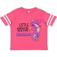 thumbnail image 3 of Inktastic Little Sister Cute Purple Dragon Girls Toddler T-Shirt, 3 of 5