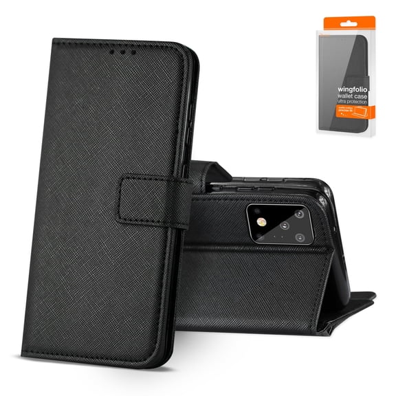 SAMSUNG GALAXY S20 ULTRA Phone Cases, PU Leather Wallet Phone Cover with Credit Card Slots Pouch for SAMSUNG GALAXY S20 ULTRA 3-In-1 Wallet Case In Black