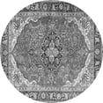 thumbnail image 1 of Ahgly Company Indoor Round Medallion Gray Traditional Area Rugs, 8' Round, 1 of 1