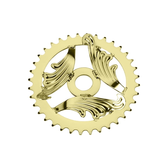 Lowrider 3D/Wing Steel Chainring 1/2 X 1/8 36t Gold.