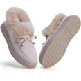 thumbnail image 3 of YAZI Winter Flat Boots Warm Durable Shoes Casual Fashion Fur Lining Ankle Snow Boots Loafer Flats Platform Thick Plush Shoes for Women, 3 of 7