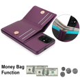 thumbnail image 6 of ELEHOLD Case for Samsung Galaxy A51 4G,Business PU Leather Stand Case with Card Holder & Ring Holder,Deeppurple, 6 of 7