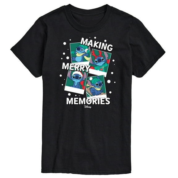 Lilo & Stitch - Making Merry Memories - Men's Short Sleeve Graphic T-Shirt
