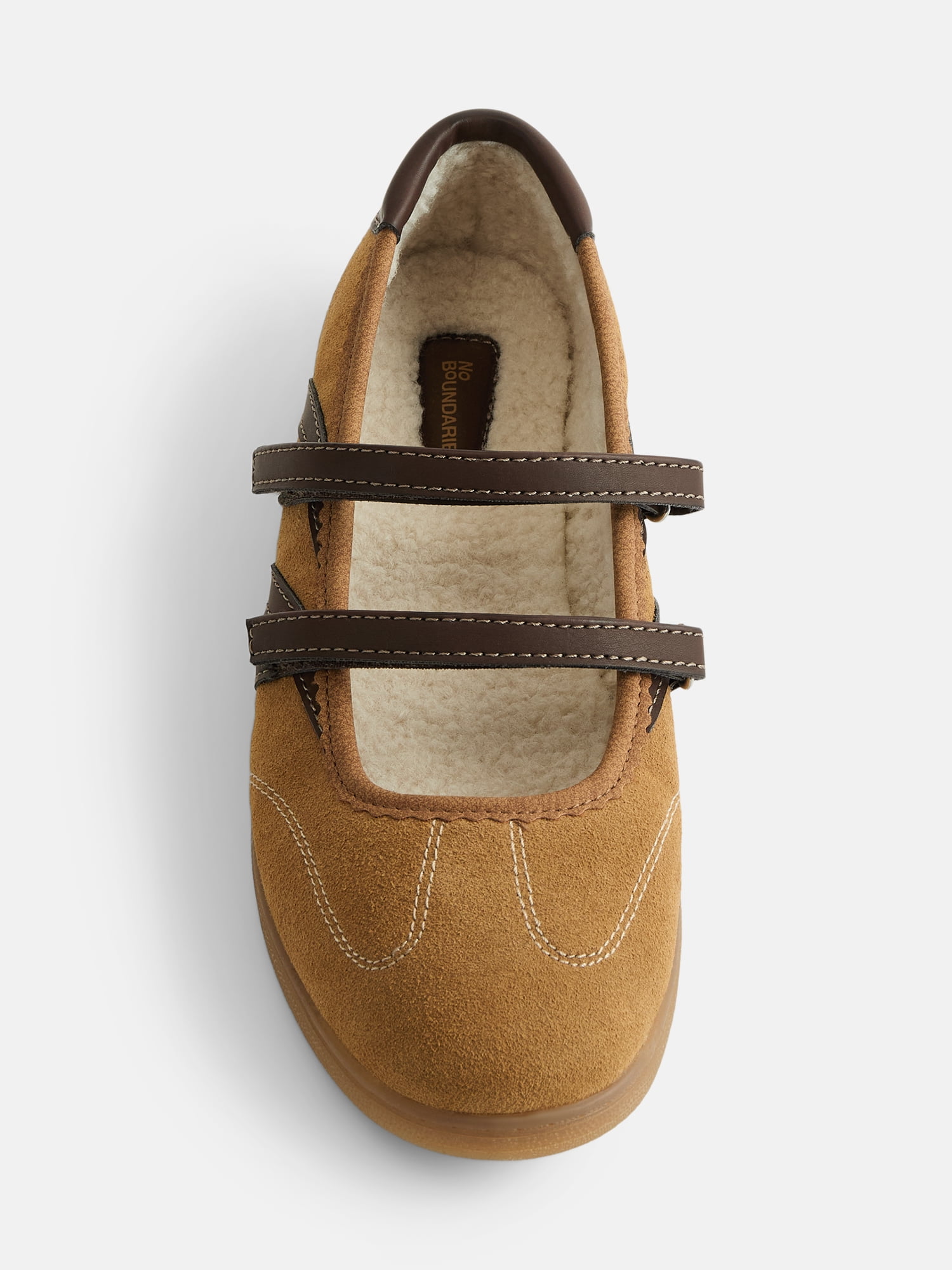 No Boundaries Women’s Strappy Ballet Sneakers