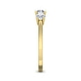 thumbnail image 4 of SuperJeweler 1 Carat Moissanite Three Stone Ring in 14 Karat Yellow Gold for Women, 4 of 6