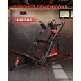 thumbnail image 3 of GARVEE Leg Press Hack Squat Machine,Heavy Duty Home Gym Equipment for Lower Body Strength,Full Adjustable Combo with Weight Storage for Fitness & Muscle Training,Red and Black, 3 of 7