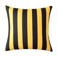 thumbnail image 2 of Dongrere Striped Outdoor Throw Pillow Cover, Weather Resistant Decorative Cushion Cover, Decorative Cushion for Garden Patio, 17.7 Inch, Yellow, 2 of 9
