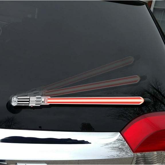 ORIGINAL WipeSaber Reflective Saber WiperTags for Rear Wipers (DarkForce Red)