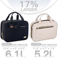 thumbnail image 3 of Neceser de viaje NISHEL para mujer con organizador colgante negro, 3 of 8