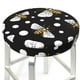 thumbnail image 3 of Disketp Honey Bees at Night Funda Redonda para Taburete, Funda de Cojín para Silla de Bar Suave y Elástica-13 inch, 3 of 7
