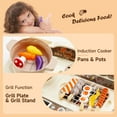 thumbnail image 6 of Barbecue BBQ Grill Set, Kitchen Playset with Smoke Sound Light Simulation Camping Cooking Interactive Pretend Play Food, 6 of 7