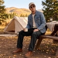 thumbnail image 5 of Mens Cargo Work Pants Straight Leg Trousers Loose Fit Casual Hiking Cargo Pants with Pockets, 5 of 6