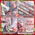 thumbnail image 6 of Pink Theme Christmas Banner Cute Merry Christmas Banner Santa Claus Design Snowman Pattern Holiday Banner for Christmas Party Indoor Decoration Home Celebration, 6 of 9