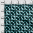 thumbnail image 2 of oneOone Cotton Cambric Light Blue Fabric Houndstooth Craft Projects Decor Fabric Printed By The Yard 42 Inch Wide, 2 of 4