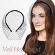 thumbnail image 2 of Diadema con velo de malla, tocado para la cara, diadema, velo, aro para el pelo, velo de jaula para pájaros, accesorio para el cabello de boda, 2 of 6