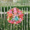 thumbnail image 2 of Spring Wreath Blossom Gnome Dwarf Easter Outdoor Decor Large Ornament by D. Gelsinger | Easter Spring Decor - 8461055M-DG, 2 of 11