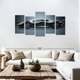 thumbnail image 3 of Elephant Stock Exotic Car Wall Art - Horizontal Multi Panel Canvas - Lobby Wall Decor - Transportation Multi Panel - Black And Blue Decor - 80" x 40", 3 of 8